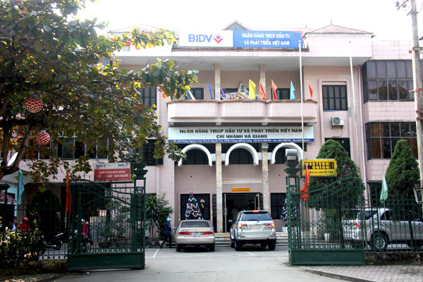 Trụ sở Ngân hàng TMCPĐT PT Hà Giang.