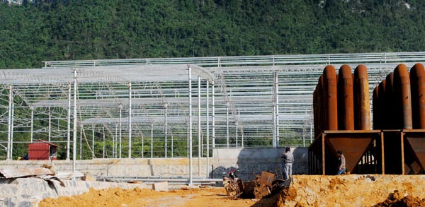 Nhà máy Chì thỏi đang được đầu tư xây dựng tại KCN Bình Vàng.