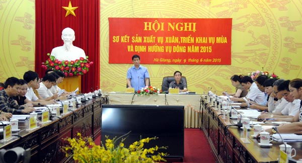 Chủ tịch UBND tỉnh Đàm văn Bông kết luận Hội nghị.
