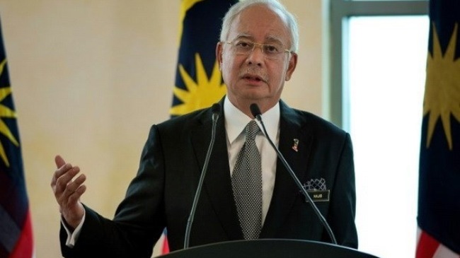 Thủ tướng Malaysia Najib Razak. (Nguồn: AFP)