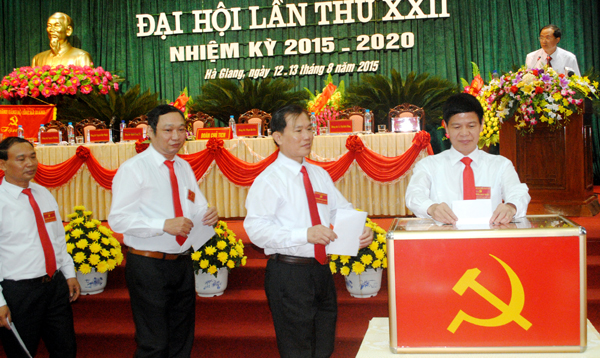 Đại hội bầu BCH Đảng bộ Khối các cơ quan tỉnh khóa XXII.   