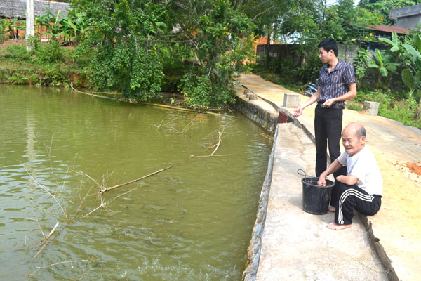 Tuổi trẻ xã Quang Minh chăm sóc Bia ghi công đồng chí Bế Triều.