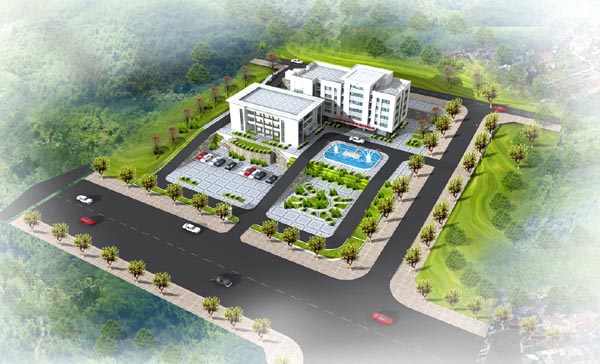 Phối cảnh Trung tâm sản xuất chương trình Phát thanh - Truyền hình tỉnh Hà Giang. (Nguồn: Đài PT-TH tỉnh)                                                 