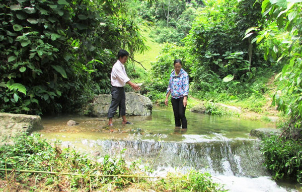Đập phai Lùng Tèo, thôn Đoàn Kết được xây dựng từ năm 1977 đang xuống cấp nghiêm trọng.
