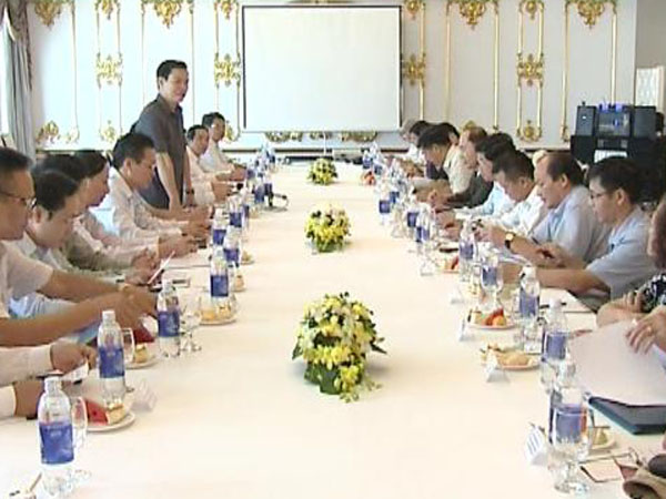 đồng chí Triệu Tài Vinh, Ủy viên BCH T.Ư Đảng, Bí thư Tỉnh ủy phát biểu kết luận tại Hội thảo