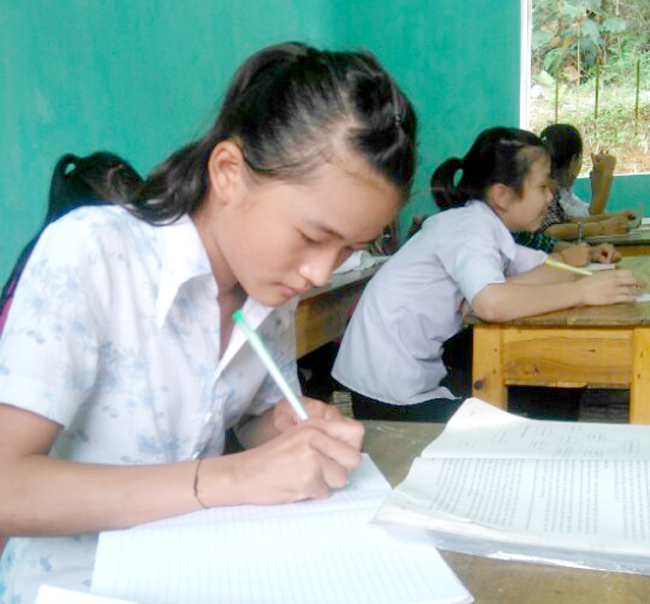 Giờ lên lớp của Thuyên và các bạn.