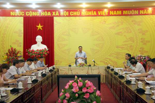 Đồng chí Nguyễn Văn Sơn kết luận cuộc họp đánh giá hoạt động của TTHCC