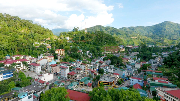 Toàn cảnh huyện Hoàng Su Phì hôm nay. 