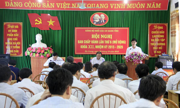 Đồng chí Nguyễn Trung Tài kết luận tại hội nghị.