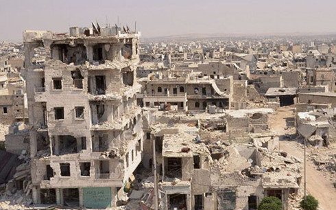 Aleppo bị tàn phá trong chiến tranh. Ảnh: Reuters.