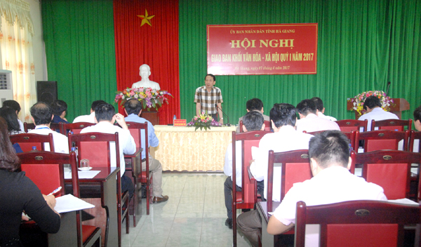 Đồng chí Trần Đức Quý phát biểu tại hội nghị.