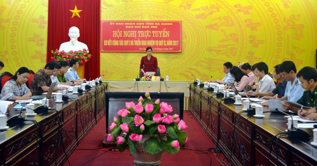 Phó Chủ tịch UBND tỉnh Hà Thị Minh Hạnh kết luận hội nghị