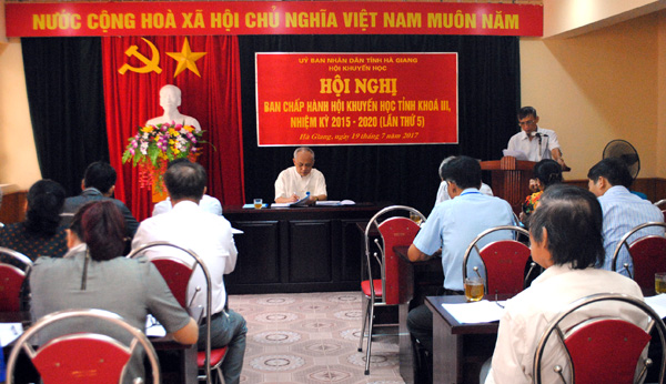 Hội nghị BCH lần thứ 5 Hội Khuyến học tỉnh khóa III, nhiệm kỳ 2015 – 2020.