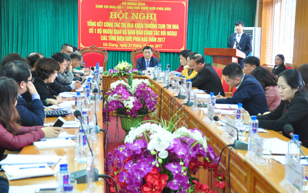 Thứ trưởng Bộ Ngoại giao Đặng Đình Quý phát biểu tại hội nghị.