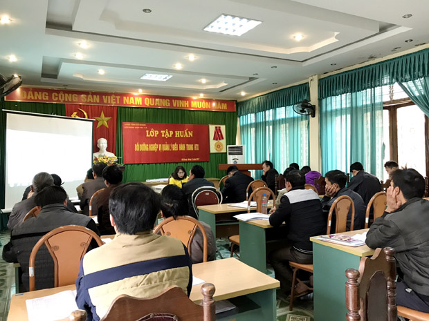 Toàn cảnh lớp bồi dưỡng cán bộ quản lý hợp tác xã năm 2017
