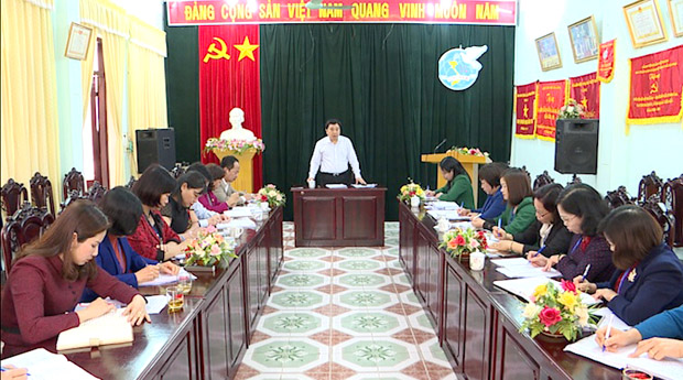 Đồng chí Nguyễn Mạnh Dũng, Phó Bí thư Tỉnh ủy phát biểu kết luận tại buổi làm việc.