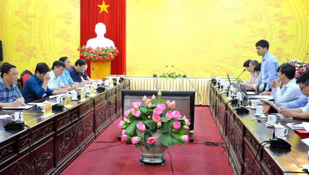 Chánh Văn phòng điều phối NTM Trung ương Nguyễn Minh Tiến phát biểu tại buổi làm việc.