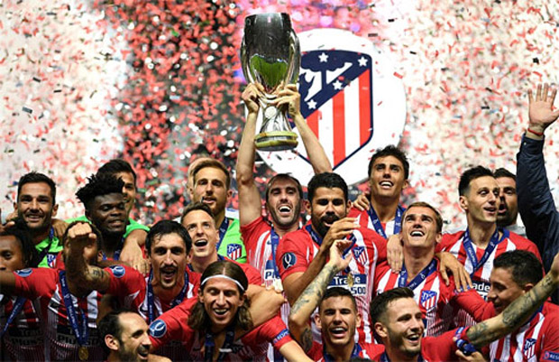 Atletico giành ba Siêu Cup châu Âu trong vòng tám năm.