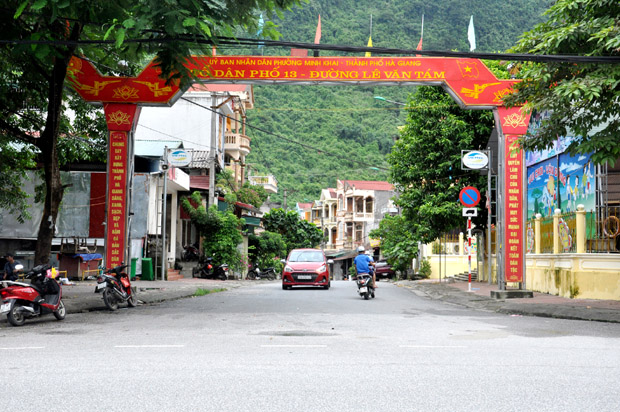 Các tổ dân phố của phường Minh Khai ngày càng khang trang sạch đẹp hơn.