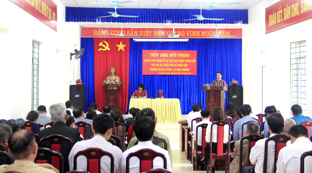  Bí thư Thành ủy Trần Mạnh Lợi phát biểu tại Hội nghị.