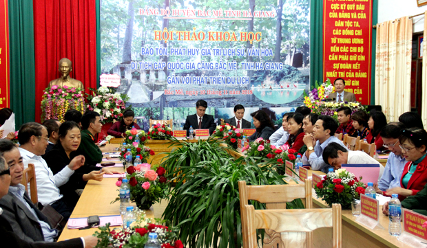  Hội thảo khoa học bảo tồn, phát huy giá trị lịch sử, văn hóa di tích cấp quốc gia Căng Bắc Mê - Gắn với phát triển du lịch.