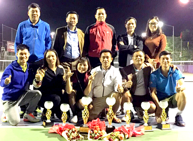 Đoàn vận động viên tỉnh giành nhiều thành tích tại giải Quần vợt trong Chương trình Qua những miền di sản năm 2018.                                        ảnh: CTV