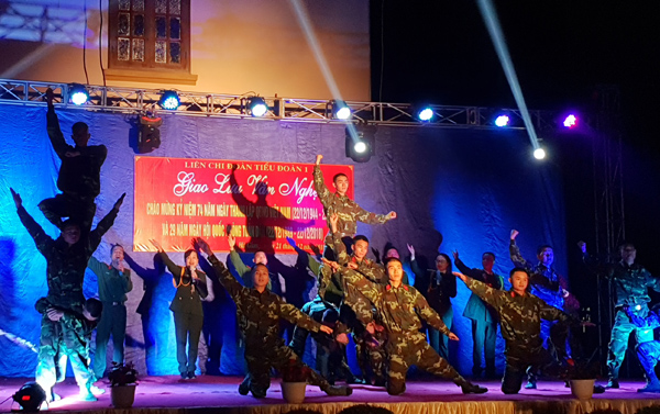 Một tiết mục đặc sắc trong chương trình giao lưu