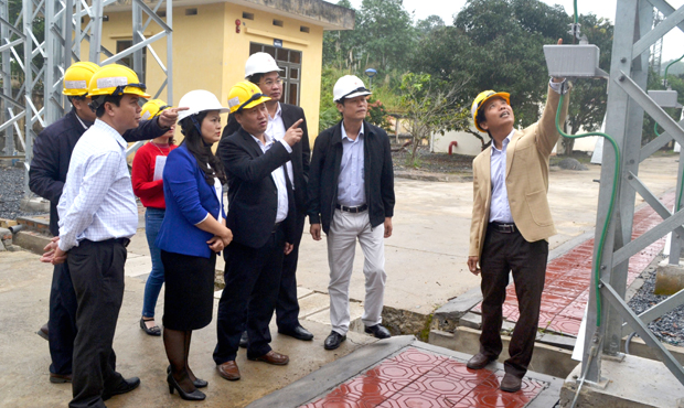 Đoàn ĐBQH giám sát công tác phòng cháy tại Trạm Biến áp 220kV Hà Giang.