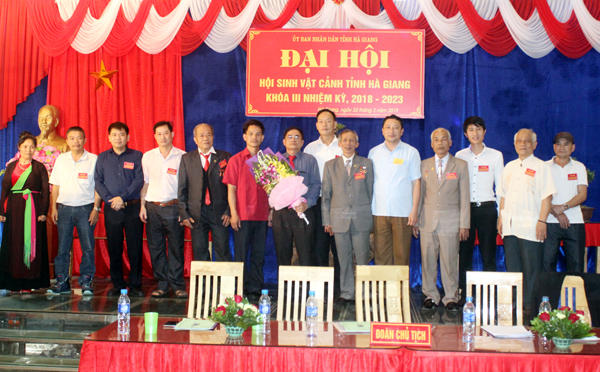BCH Hội Sinh vật cảnh tỉnh Hà Giang khóa III ra mắt Đại hội