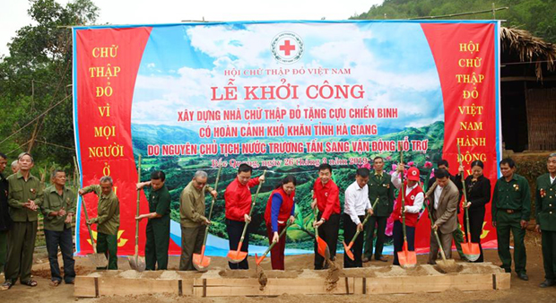 Lễ động thổ nhà Cựu chiến binh Nguyễn Công An