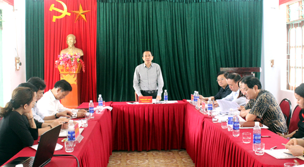 Phó Chủ tịch UBND tỉnh Trần Đức Quý phát biểu kết luận buổi làm việc