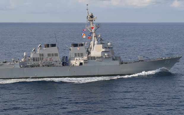 Tàu chiến Mỹ Preble. 