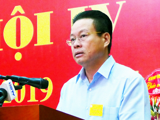 Chủ tịch UBND tỉnh Nguyễn Văn Sơn phát biểu chỉ đạo tại Đại hội.