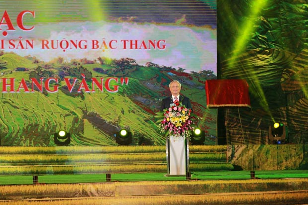 Phó Chủ tịch Quốc hội Uông Chu Lưu phát biểu tại chương trình. Ảnh: Đại Tâm.