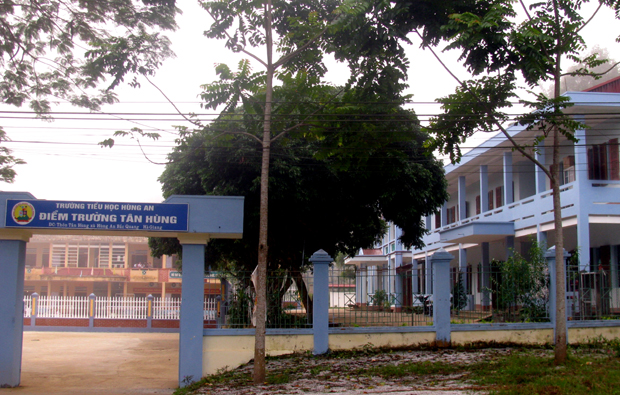 Hệ thống cơ sở hạ tầng của xã được đầu tư xây dựng khang trang.