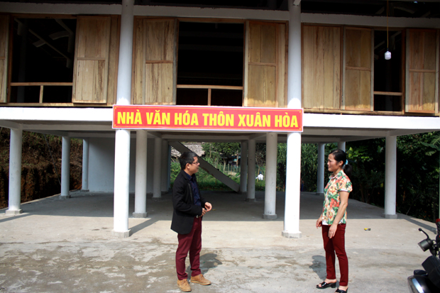 Nhà Văn hóa thôn Xuân Hòa vừa được đưa vào sử dụng.