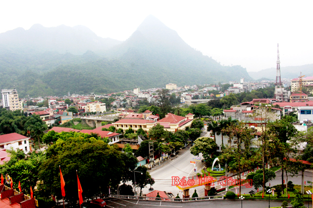 Một góc thành phố Hà Giang.