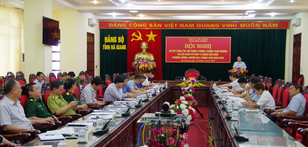 Hội nghị sơ kết công tác nội chính, phòng chống tham nhũng và cải cách tư pháp.