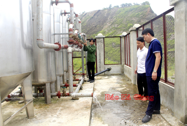 Công trình nước sạch thôn Tát Cà, Nà Thé, xã Tùng Bá (Vị Xuyên).