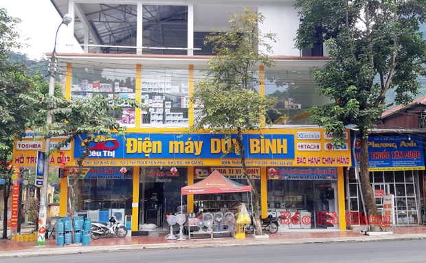 Một cơ sở kinh doanh trên địa bàn huyện.