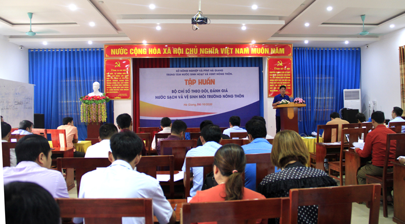 Lớp tập huấn hướng dẫn triển khai thực hiện Bộ chỉ số theo dõi, đánh giá nước sạch nông thôn