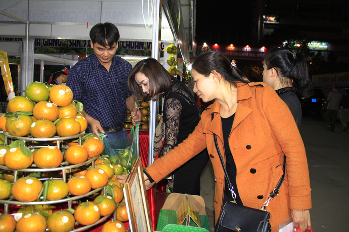 Người dân Hà Nội chọn mua cam Sành Hà Giang.