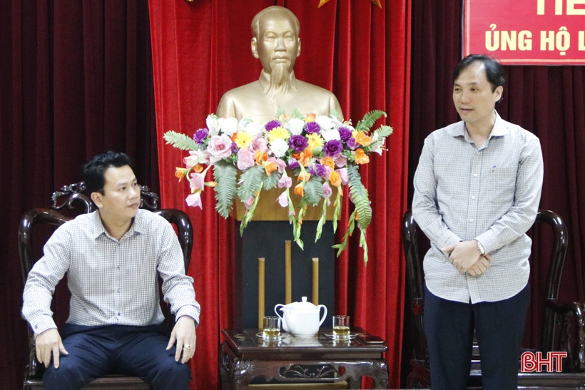 Bí thư Tỉnh ủy Hà Tĩnh Hoàng Trung Dũng gửi lời cảm ơn tới sự ủng hộ quý báu của Đảng bộ, chính quyền và Nhân dân các dân tộc tỉnh Hà Giang.