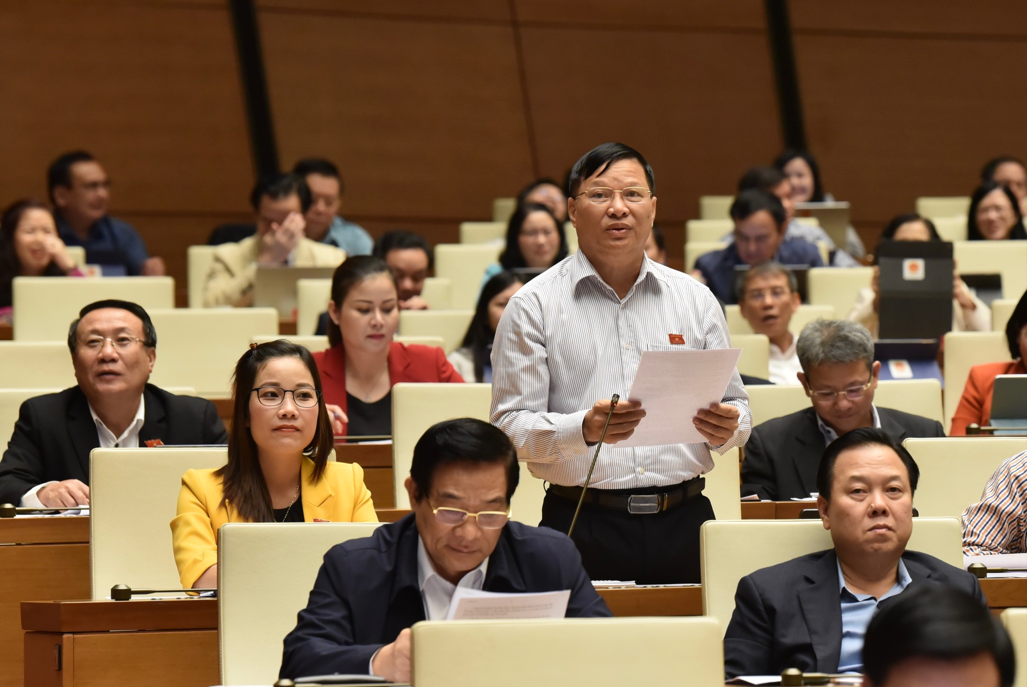 Đại biểu Trần Văn Tiến (tỉnh Vĩnh Phúc).