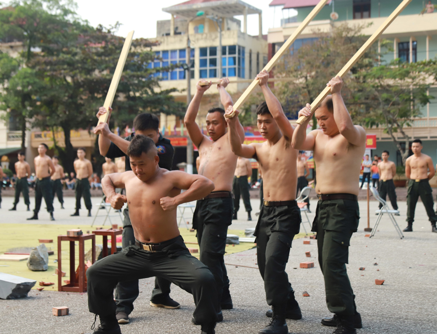 Công phá gậy gỗ trên cơ thể.