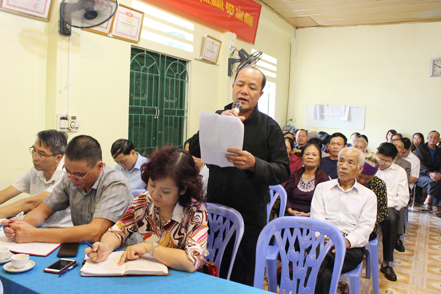 Cử tri tổ 8 mong muốn được cấp lại quyền sử dụng đất tại khu vực Nhà máy Xi măng.