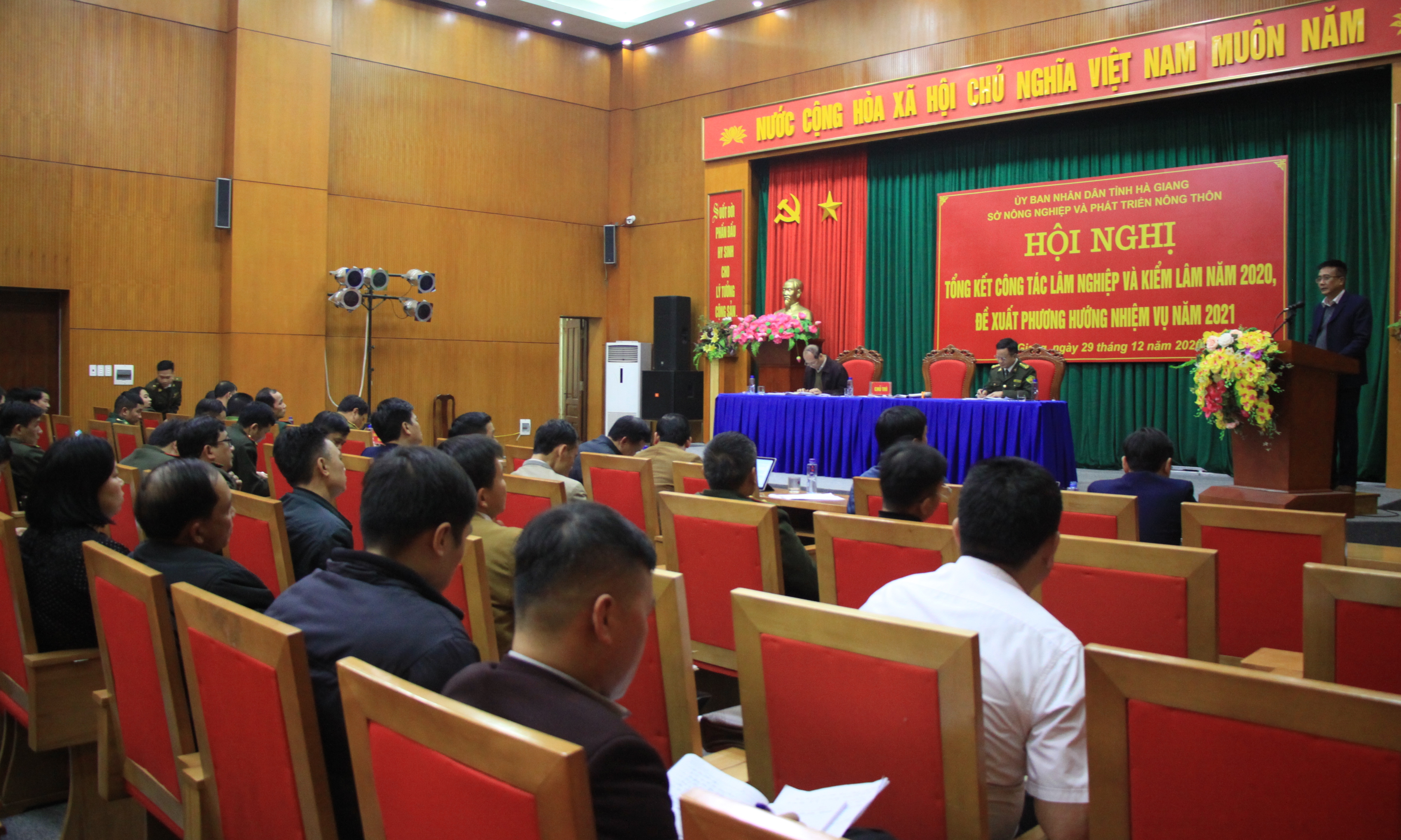 Lãnh đạo Sở NN&PTNT phát biểu kết luận tại hội nghị. 