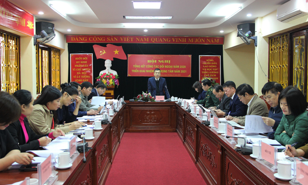 Hội nghị triển khai công tác đối ngoại năm 2021.  
