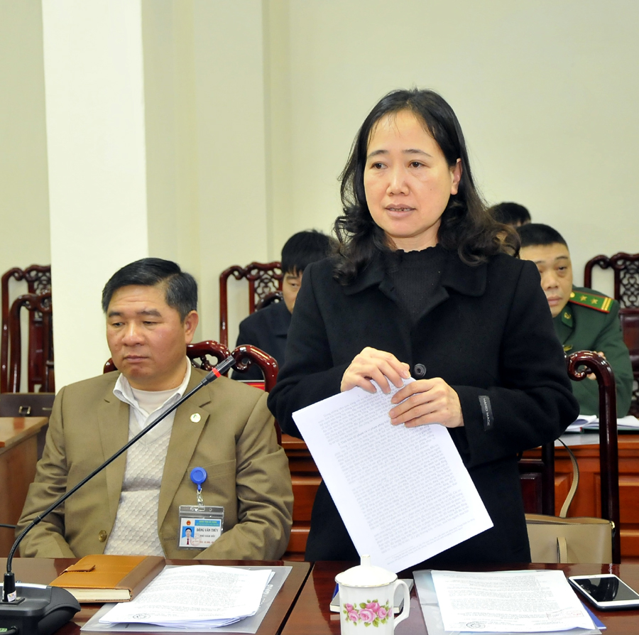 Lãnh đạo Cục Thi hành án tỉnh kiến nghị áp dụng các biện pháp kê biên đối với tội phạm về kinh tế, tham nhũng để bảo đảm thuận lợi trong quá trình thi hành án.