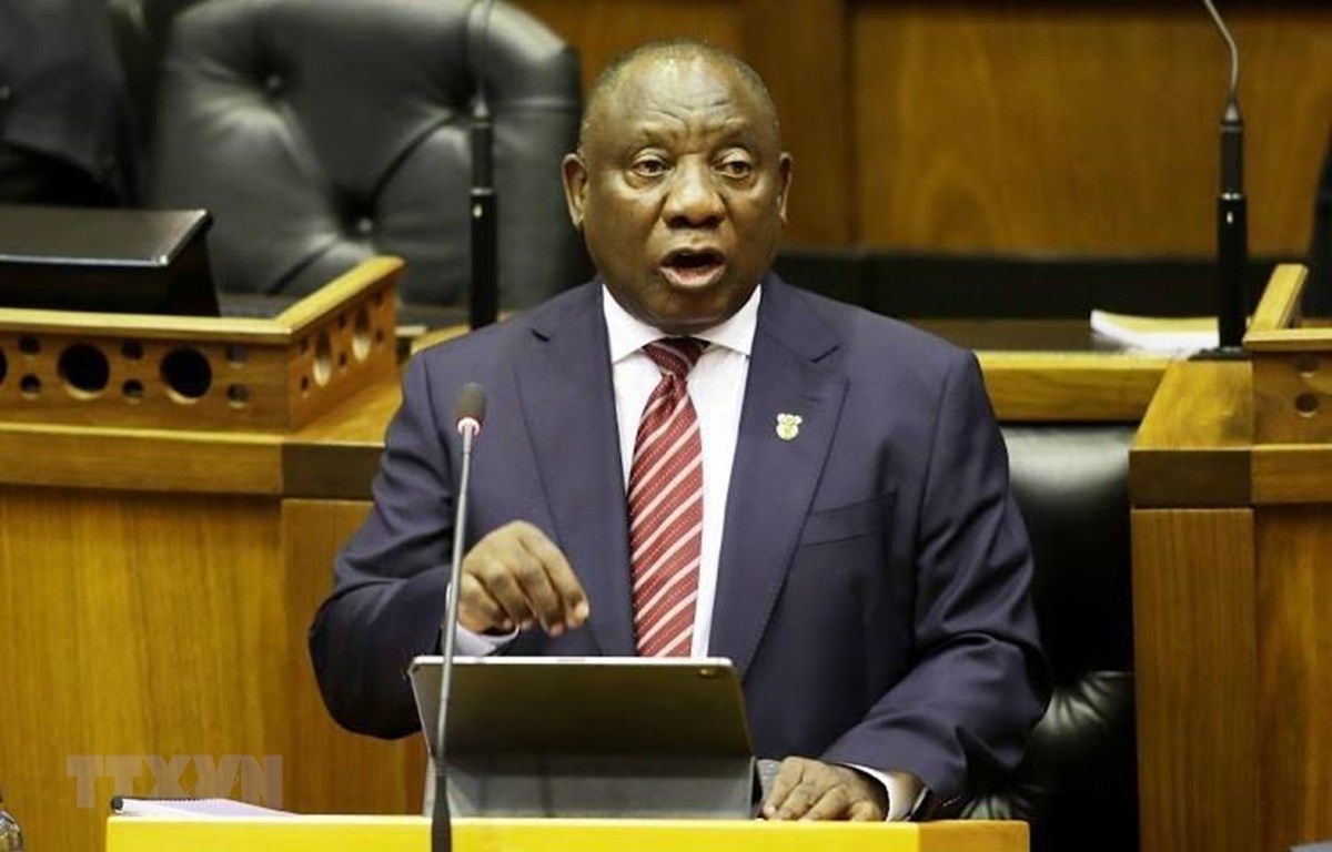 Tổng thống Nam Phi Cyril Ramaphosa. 